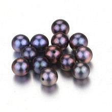 Perles de perles lisses d&#39;eau douce naturelles de peau Snh Peacock